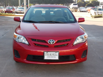 toyota corolla 2011 red sedan le gasoline 4 cylinders front wheel drive automatic with overdrive 77074