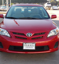 toyota corolla 2011 red sedan le gasoline 4 cylinders front wheel drive automatic with overdrive 77074