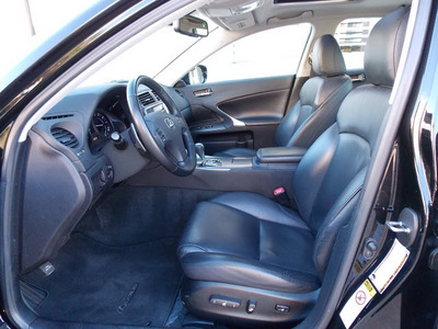 lexus is 250 2008 black sedan gasoline 6 cylinders rear wheel drive shiftable automatic 77074