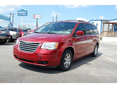 chrysler town and country 2008 red van touring gasoline 6 cylinders front wheel drive 6 speed automatic 77627