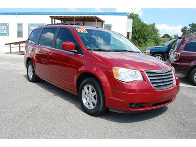 chrysler town and country 2008 red van touring gasoline 6 cylinders front wheel drive 6 speed automatic 77627