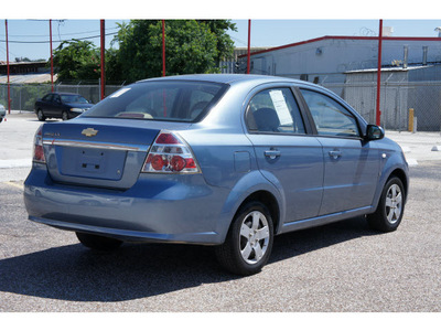 chevrolet aveo 2007 blue sedan ls gasoline 4 cylinders front wheel drive automatic 77008