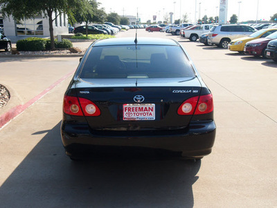 toyota corolla 2006 black sedan ce gasoline 4 cylinders front wheel drive automatic 76053