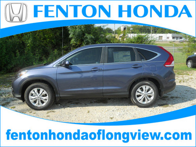 honda cr v 2012 blue suv ex gasoline 4 cylinders front wheel drive automatic 75606