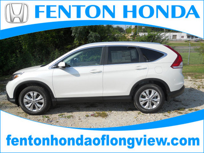 honda cr v 2012 white suv ex l gasoline 4 cylinders front wheel drive automatic 75606