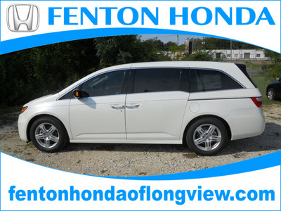 honda odyssey 2012 white van touring elite gasoline 6 cylinders front wheel drive automatic 75606