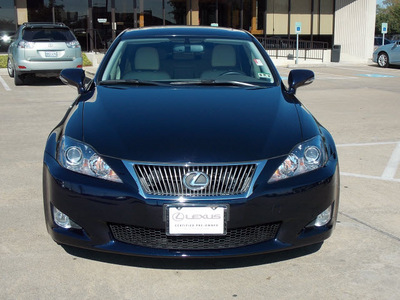 lexus is 250 2009 dark blue sedan gasoline 6 cylinders rear wheel drive shiftable automatic 77074