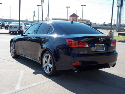 lexus is 250 2009 dark blue sedan gasoline 6 cylinders rear wheel drive shiftable automatic 77074