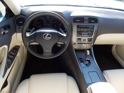 lexus is 250 2009 dark blue sedan gasoline 6 cylinders rear wheel drive shiftable automatic 77074