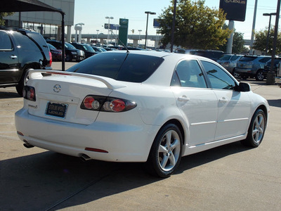 mazda mazda6 2007 white sedan i touring gasoline 4 cylinders front wheel drive shiftable automatic 77074