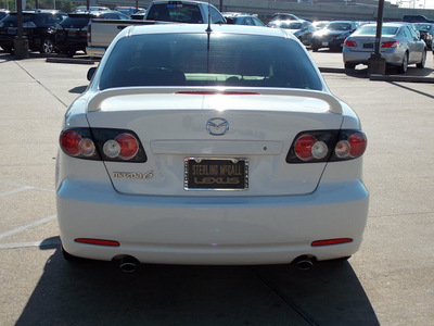 mazda mazda6 2007 white sedan i touring gasoline 4 cylinders front wheel drive shiftable automatic 77074