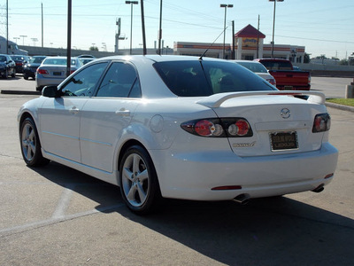 mazda mazda6 2007 white sedan i touring gasoline 4 cylinders front wheel drive shiftable automatic 77074