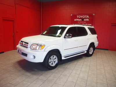 toyota sequoia 2007 white suv limited gasoline 8 cylinders rear wheel drive automatic with overdrive 76116