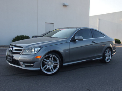 mercedes benz c class 2012 gray coupe c250 gasoline 4 cylinders rear wheel drive automatic 78626