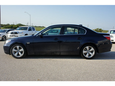 bmw 5 series 2007 dark blue sedan 530i gasoline 6 cylinders rear wheel drive automatic 76505