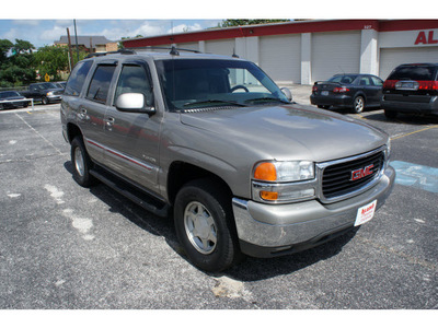 gmc yukon 2003 dk  gray suv slt flex fuel 8 cylinders rear wheel drive automatic 78205