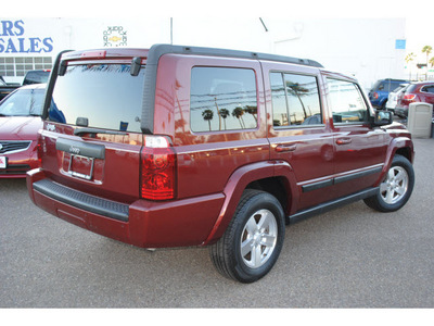 jeep commander 2007 red suv gasoline 6 cylinders rear wheel drive automatic 78501
