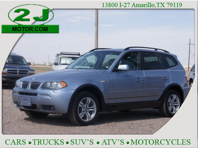 bmw x3 2006 blue suv 3 0i gasoline 6 cylinders all whee drive automatic 79119