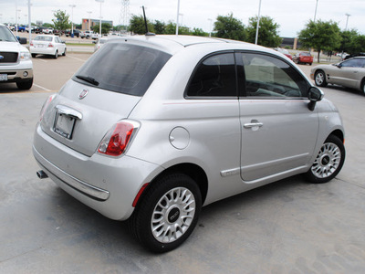 fiat 500 2012 silver hatchback lounge gasoline 4 cylinders front wheel drive automatic 76108