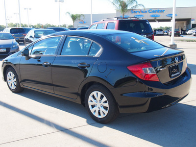 honda civic 2012 black sedan lx gasoline 4 cylinders front wheel drive automatic 77065