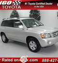 toyota highlander 2004 silver suv gasoline 4 cylinders front wheel drive automatic 91731