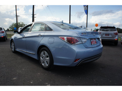 hyundai sonata hybrid 2012 blue sedan hybrid 4 cylinders front wheel drive automatic 78550