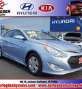 hyundai sonata hybrid 2012 blue sedan hybrid 4 cylinders front wheel drive automatic 78550