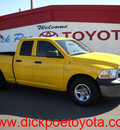 dodge ram 1500 2009 yellow pickup truck gasoline 8 cylinders 2 wheel drive automatic 79925