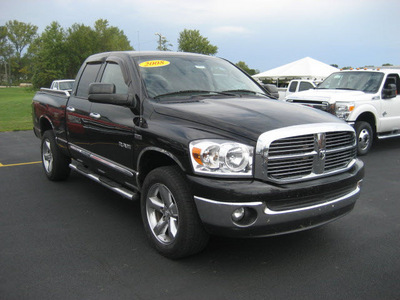 dodge ram 1500 2008 black slt gasoline 8 cylinders 4 wheel drive automatic with overdrive 62863