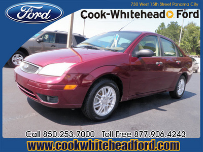 ford focus 2007 dk  red sedan zx4 se 4 cylinders automatic 32401