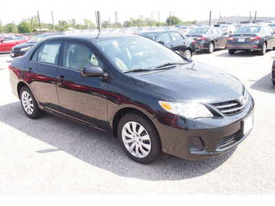 toyota corolla 2013 black sedan le gasoline 4 cylinders front wheel drive automatic 77074