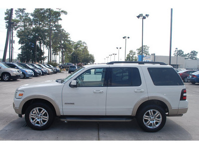 ford explorer 2008 white suv eddie bauer 6 cylinders automatic 77339