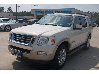 ford explorer 2008 white suv eddie bauer 6 cylinders automatic 77339