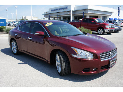 nissan maxima 2010 dk  red sedan 3 5 sv gasoline 6 cylinders front wheel drive automatic 78626