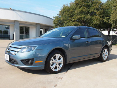 ford fusion 2012 blue sedan se gasoline 4 cylinders front wheel drive automatic 76011