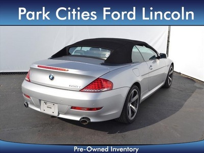 bmw 6 series 2008 silver 650i gasoline 8 cylinders rear wheel drive 6 speed manual 75235