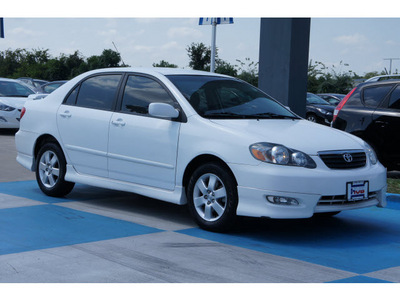 toyota corolla 2007 white sedan s 4 cylinders automatic 77094