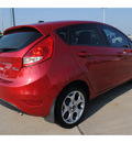 ford fiesta 2011 red hatchback gasoline 4 cylinders front wheel drive automatic with overdrive 77539