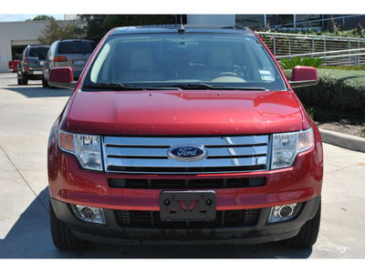 ford edge 2007 red suv sel pl awd gasoline 6 cylinders all whee drive 6 speed automatic 78233