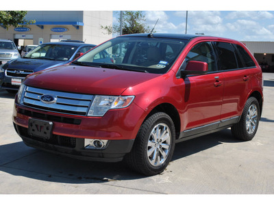 ford edge 2007 red suv sel pl awd gasoline 6 cylinders all whee drive 6 speed automatic 78233