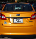 ford fiesta 2012 orange sedan sel gasoline 4 cylinders front wheel drive automatic 76011