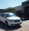 chrysler town and country 2012 white van touring l flex fuel 6 cylinders front wheel drive automatic 75093