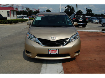 toyota sienna 2011 tan van le 7 passenger auto access sea 6 cylinders automatic with overdrive 77706
