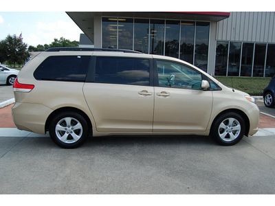 toyota sienna 2011 tan van le 7 passenger auto access sea 6 cylinders automatic with overdrive 77706