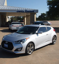 hyundai veloster turbo 2013 silver coupe 4 cylinders automatic 76049