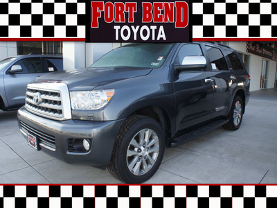 toyota sequoia 2012 gray suv limited gasoline 8 cylinders 2 wheel drive automatic 77469