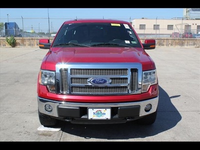 ford f 150 2010 red lariat flex fuel 8 cylinders 4 wheel drive 6 speed automatic 75041