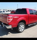 ford f 150 2010 red lariat flex fuel 8 cylinders 4 wheel drive 6 speed automatic 75041