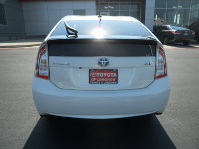 toyota prius 2012 white hatchback four 4 cylinders automatic 75604