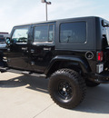 jeep wrangler unlimited 2008 black suv sahara gasoline 6 cylinders 2 wheel drive automatic with overdrive 76018